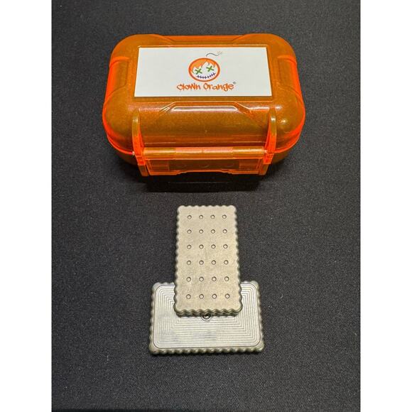 🔥Clown Orange OX Stainless Steel with SS Plates 3 Click Fidget Slider🔥 - Picture 2 of 6